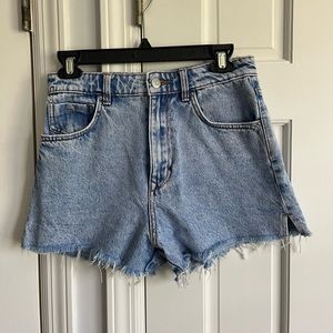 Zara denim shorts, high rise, size 4